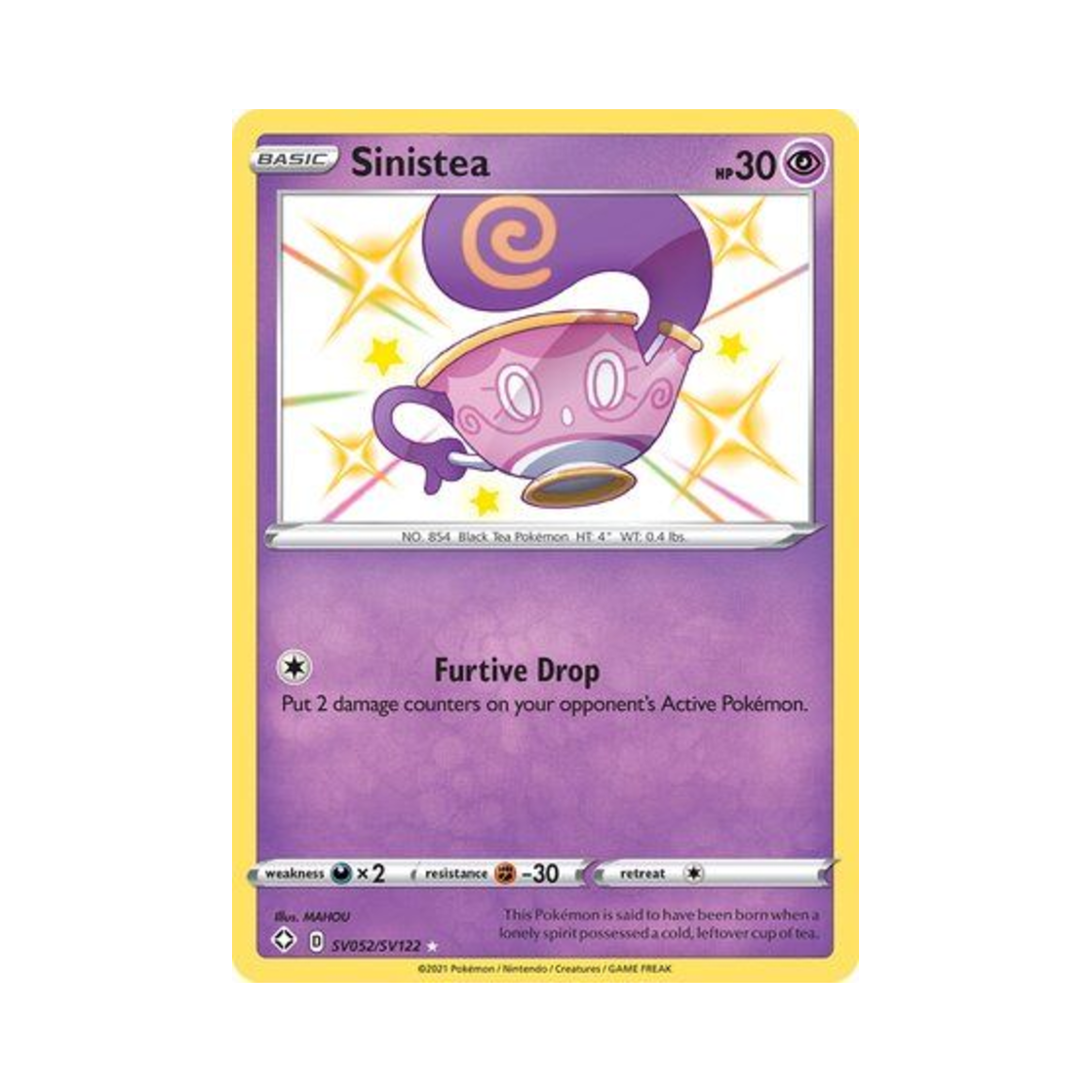 포켓몬 TCG 데인차 RS 샤이닝 페이츠 (영문판)(Pokemon TCG Sinistea RS Shining Fates (English Ver.)) - 1