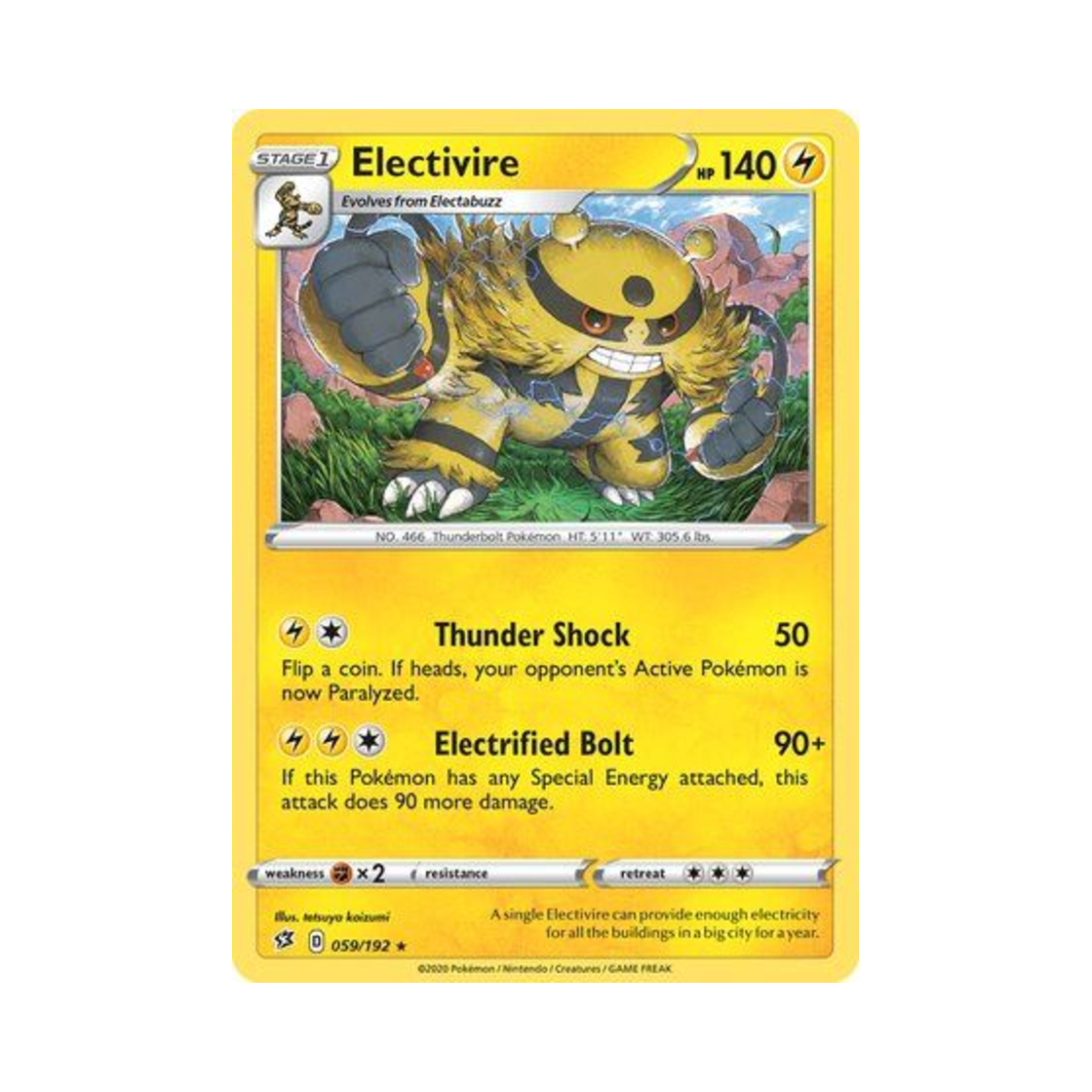 포켓몬 TCG 에레키블 R 레벌 크래시 (영문판)(Pokemon TCG Electivire R Rebel Clash (English Ver.)) - 1