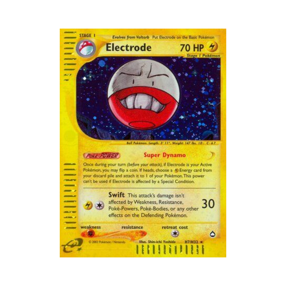 포켓몬 TCG 붐볼 RH 아쿠아폴리스 (영문판)(Pokemon TCG Electrode RH Aquapolis (English Ver.))