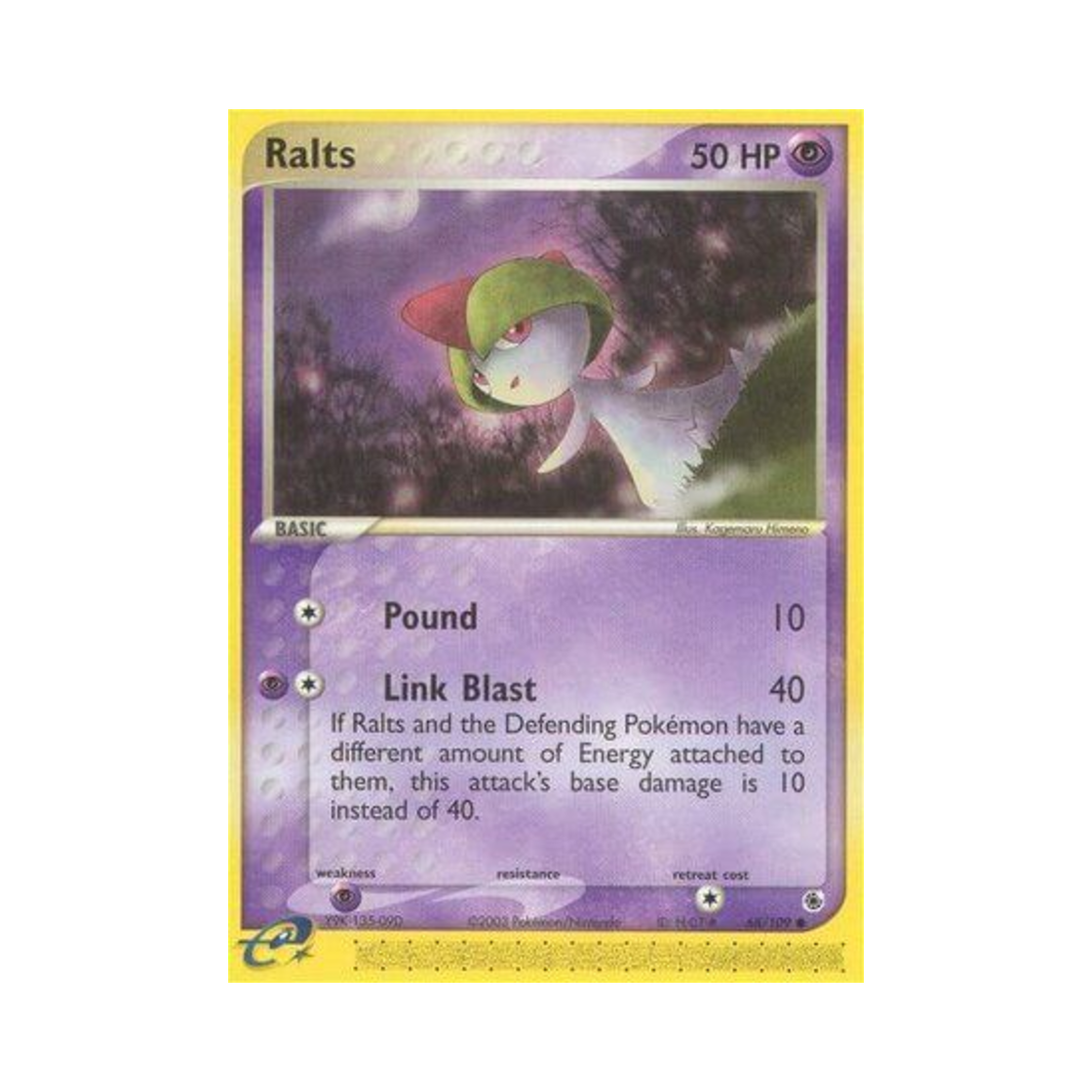 포켓몬 TCG 랄토스 C EX 루비 & 사파이어 (영문판)(Pokemon TCG Ralts C EX Ruby & Sapphire (English Ver.)) - 1