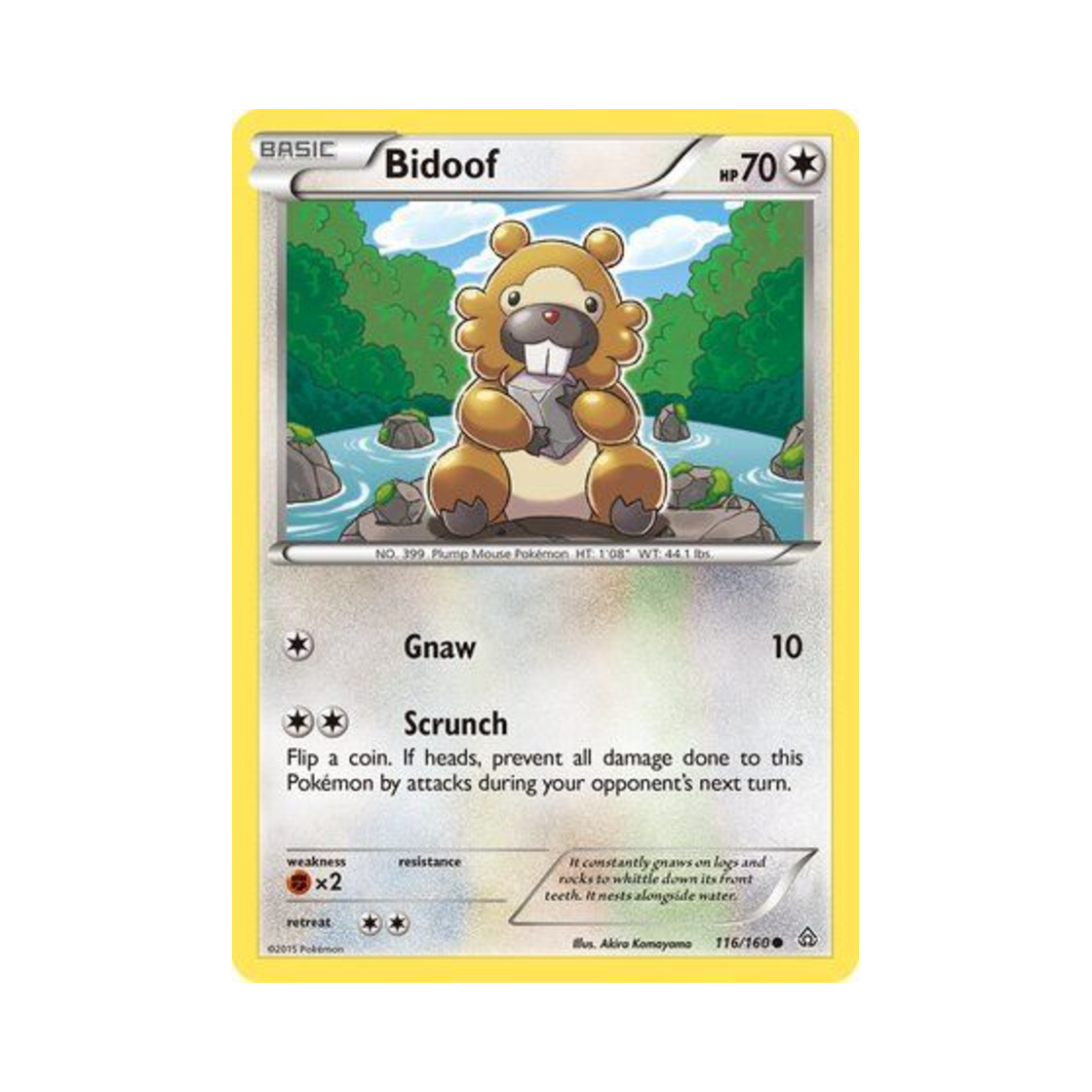 포켓몬 TCG 비버니 C 프라이멀 크래시 (영문판)(Pokemon TCG Bidoof C Primal Clash (English Ver.)) - 1