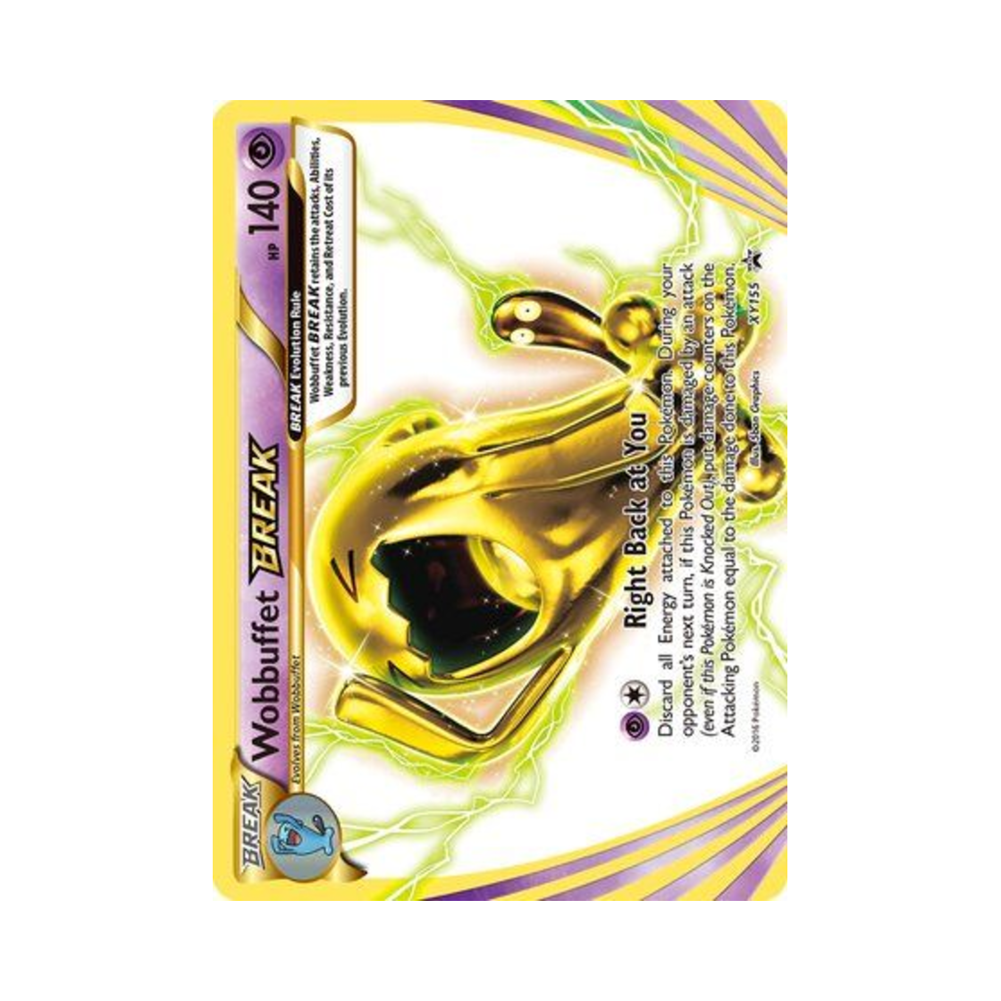포켓몬 TCG 마자용 BREAK P XY 프로모 카드 (영문판)(Pokemon TCG Wobbuffet BREAK P XY Promos (English Ver.)) - 1