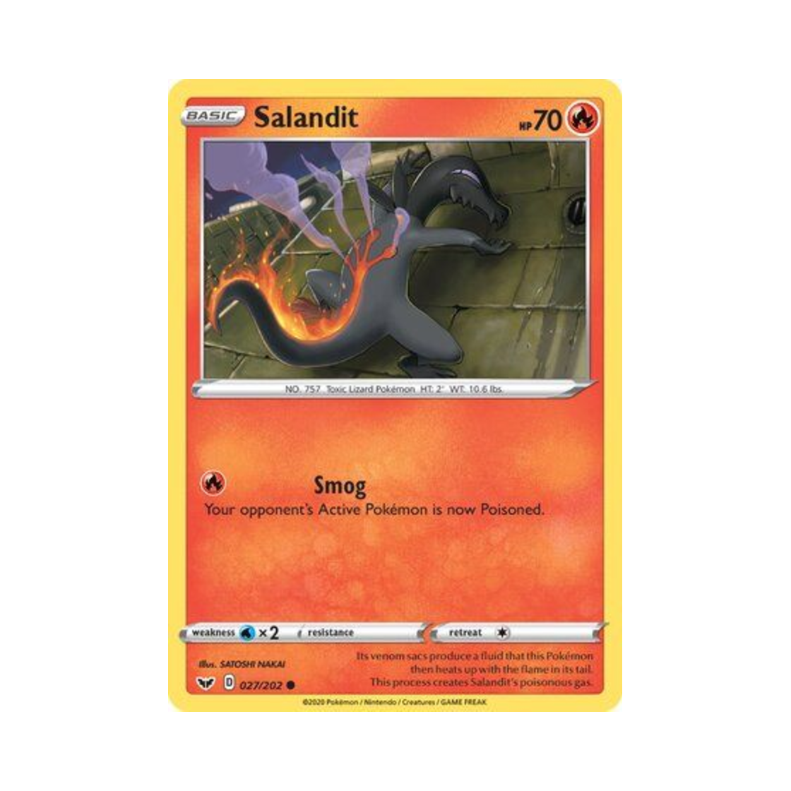 포켓몬 TCG 야도뇽 C 소드 & 실드 (영문판)(Pokemon TCG Salandit C Sword & Shield (English Ver.)) - 1