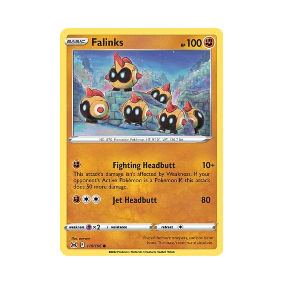 포켓몬 TCG 대여르 C 로스트 오리진 (영문판)(Pokemon TCG Falinks C Lost Origin (English Ver.))