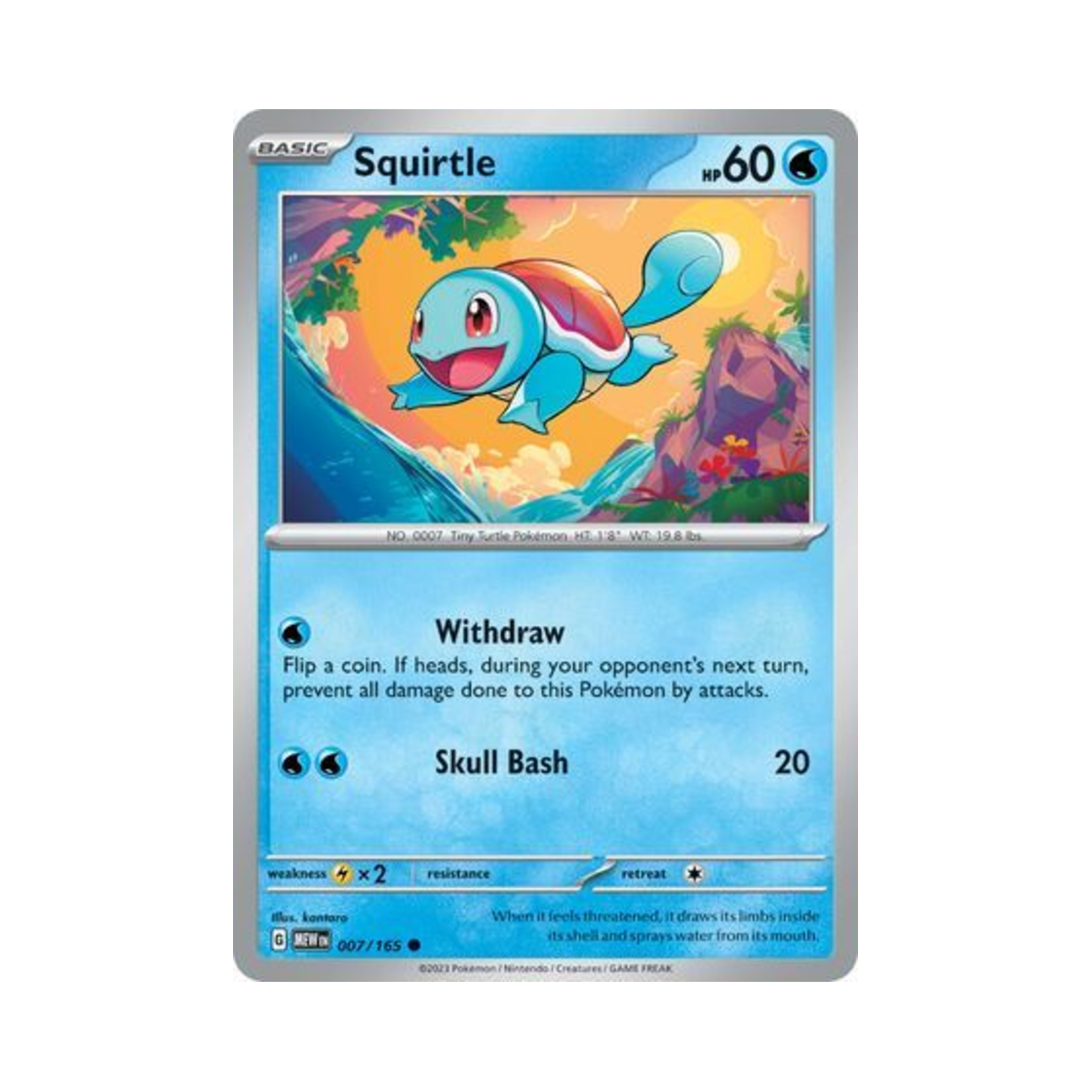 포켓몬 TCG 꼬부기 C 스칼렛 & 바이올렛 151 (영문판)(Pokemon TCG Squirtle C Scarlet & Violet 151 (English Ver.)) - 1