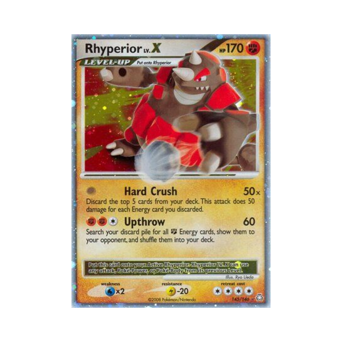 포켓몬 TCG 거대코뿌리 LV.X RHL 레전드 어웨이크드 (영문판)(Pokemon TCG Rhyperior LV.X RHL Legends Awakened (English Ver.)) - 1