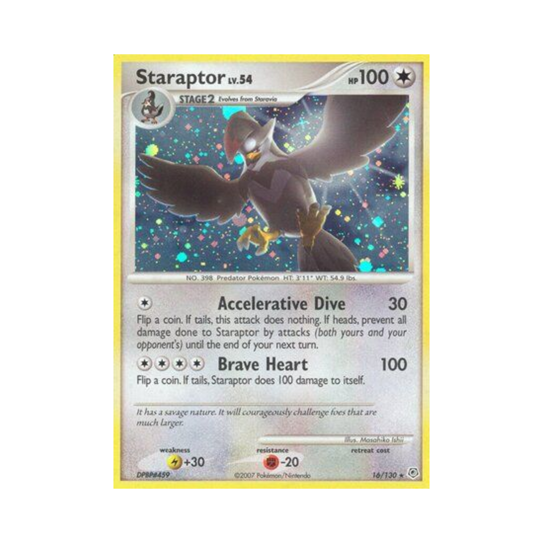 포켓몬 TCG 찌르호크 RH 다이아몬드 & 펄 (영문판)(Pokemon TCG Staraptor RH Diamond & Pearl (English Ver.)) - 1