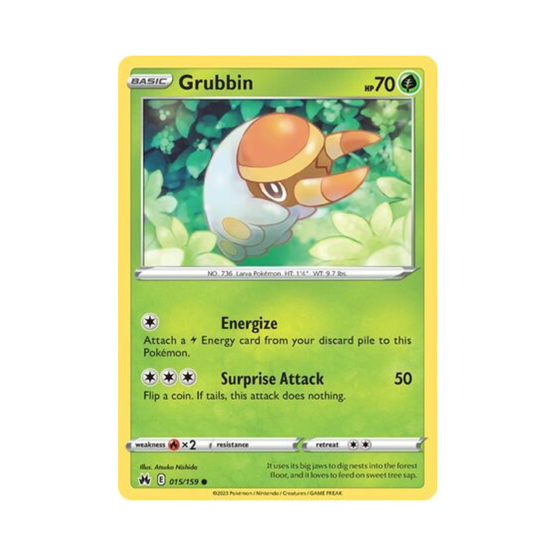 포켓몬 TCG 턱지충이 C 크라운 제니스 (영문판)(Pokemon TCG Grubbin C Crown Zenith (English Ver.)) - 1