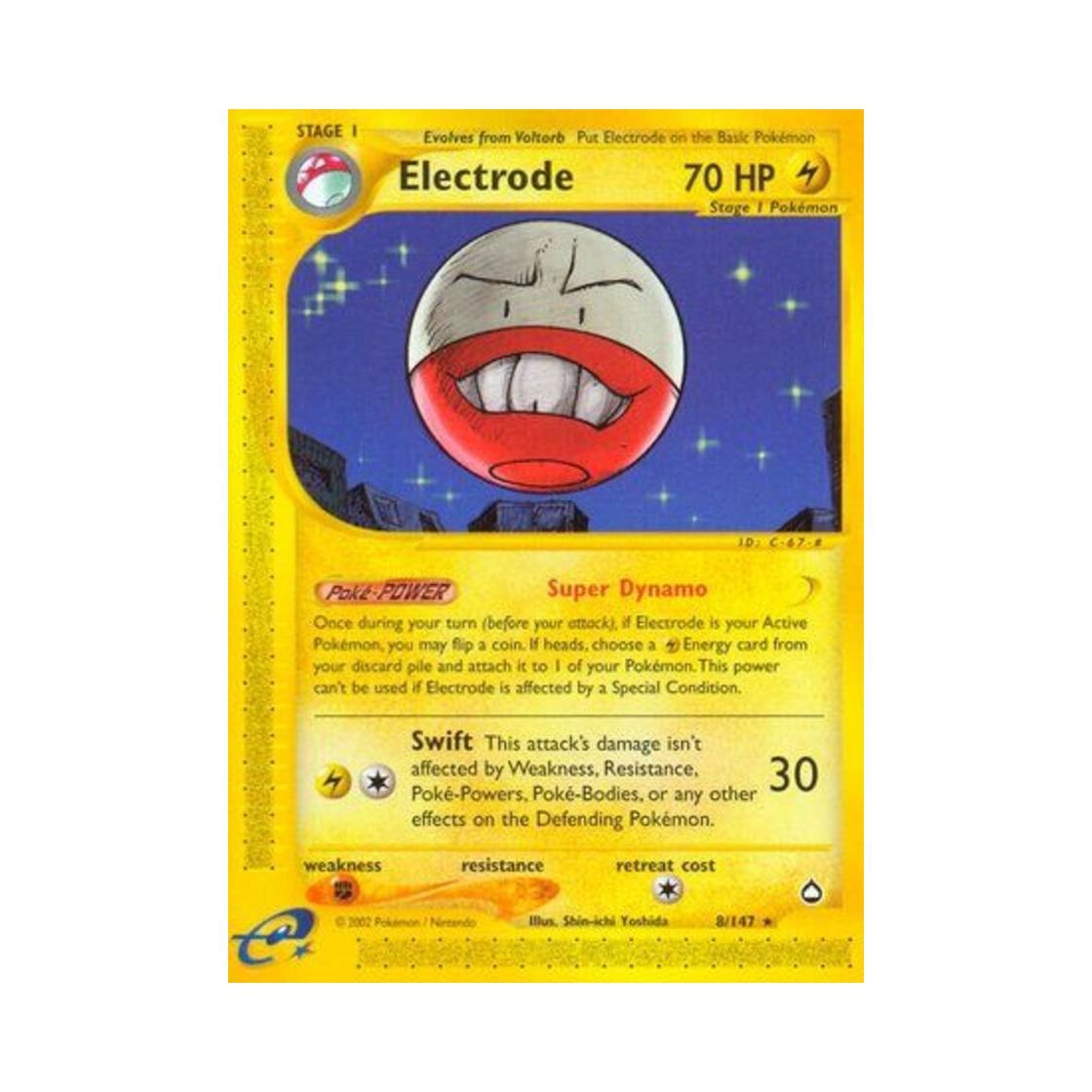 포켓몬 TCG 붐볼 R 아쿠아폴리스 (영문판)(Pokemon TCG Electrode R Aquapolis (English Ver.))