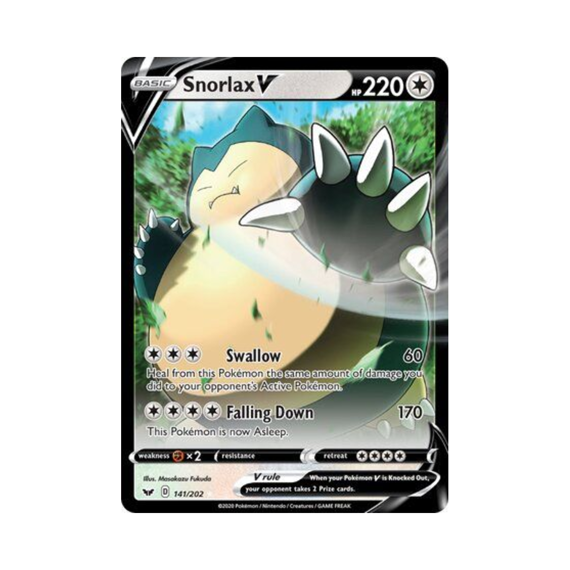 포켓몬 TCG 잠만보 V HRV 소드 & 실드 (영문판)(Pokemon TCG Snorlax V HRV Sword & Shield (English Ver.)) - 1