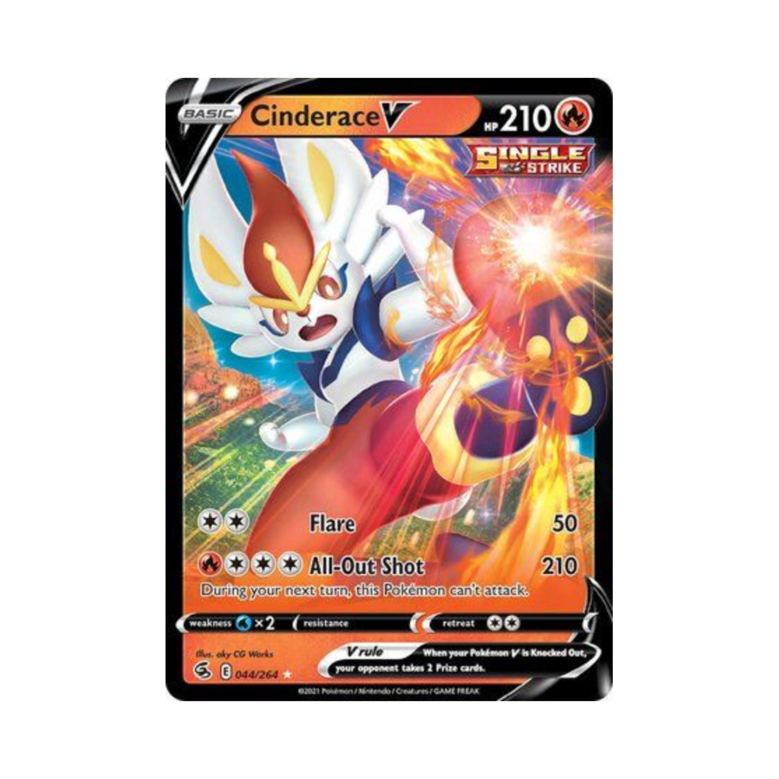 포켓몬 TCG 에이스번 V HRV 퓨전 스트라이크 (영문판)(Pokemon TCG Cinderace V HRV Fusion Strike (English Ver.))