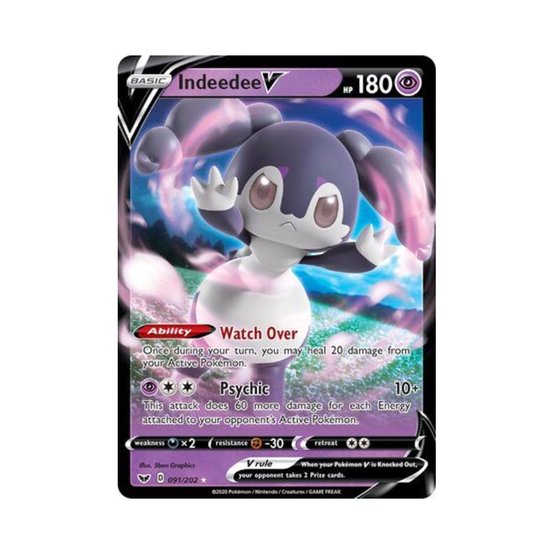 포켓몬 TCG 에써르 V HRV 소드 & 실드 (영문판)(Pokemon TCG Indeedee V HRV Sword & Shield (English Ver.)) - 1