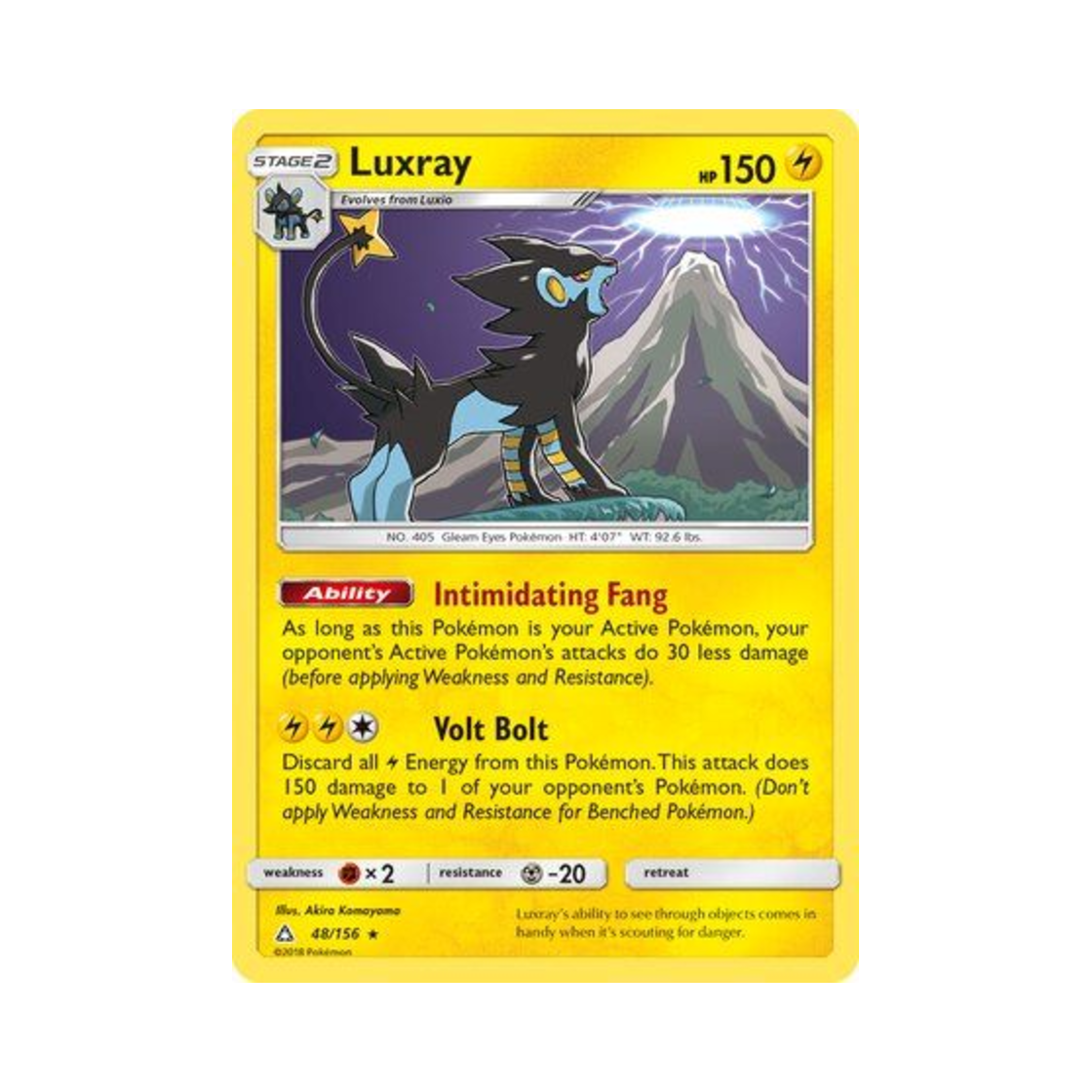 포켓몬 TCG 렌트라 RH 울트라 프리즘 (영문판)(Pokemon TCG Luxray RH Ultra Prism (English Ver.)) - 1