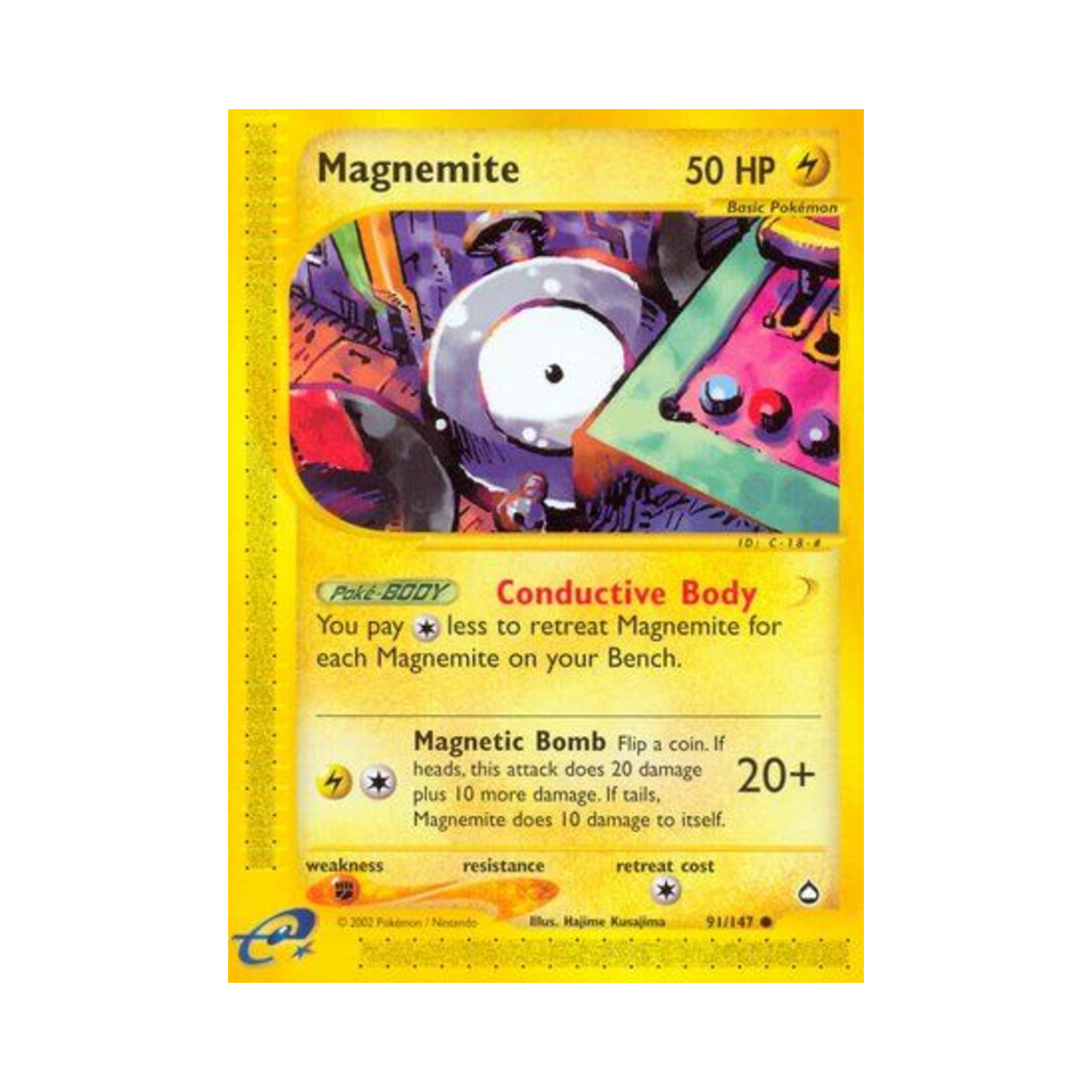 포켓몬 TCG 코일 C 아쿠아폴리스 (영문판)(Pokemon TCG Magnemite C Aquapolis (English Ver.))