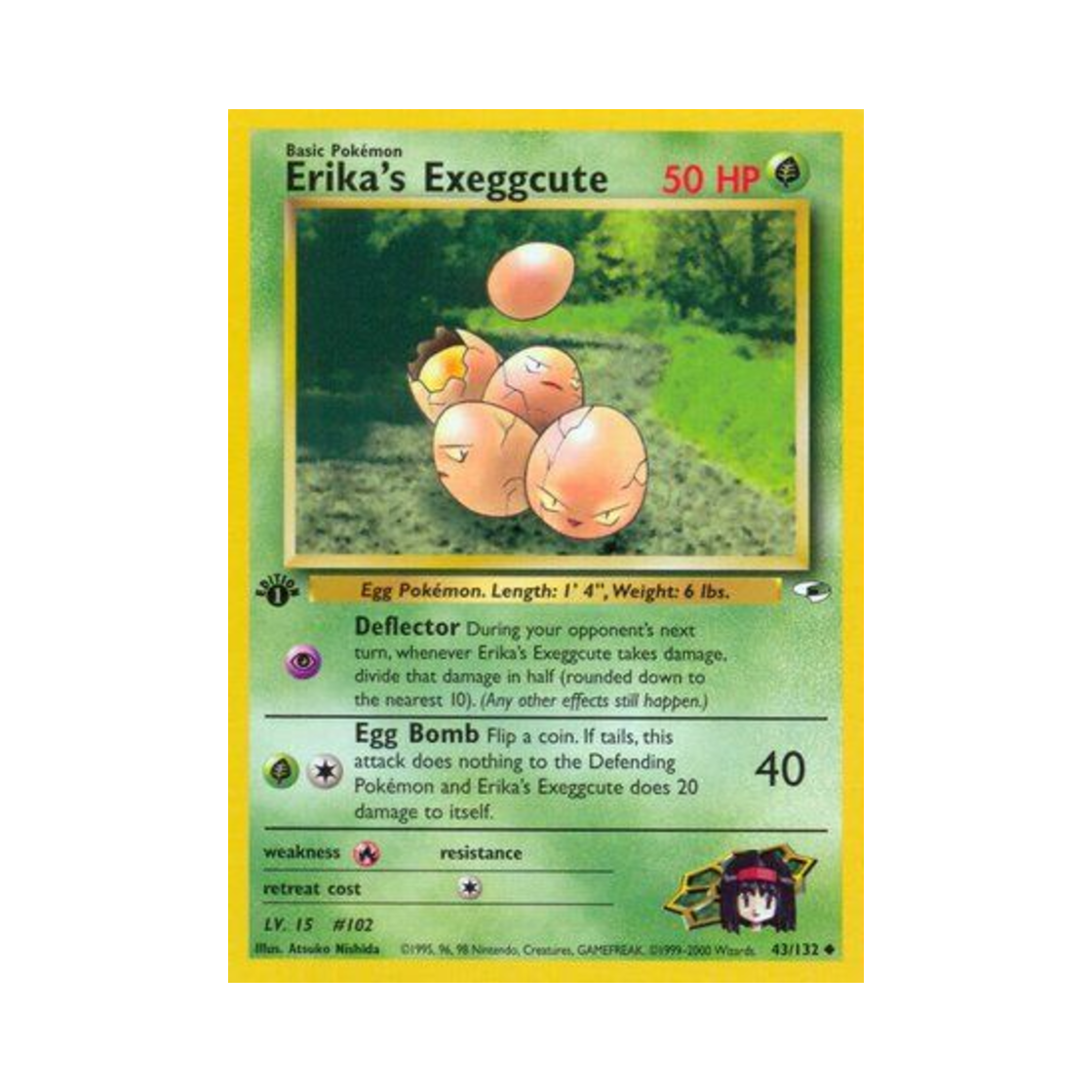 포켓몬 TCG 민화의 아라리 U 짐 히어로즈 (영문판)(Pokemon TCG Erika's Exeggcute U Gym Heroes (English Ver.))