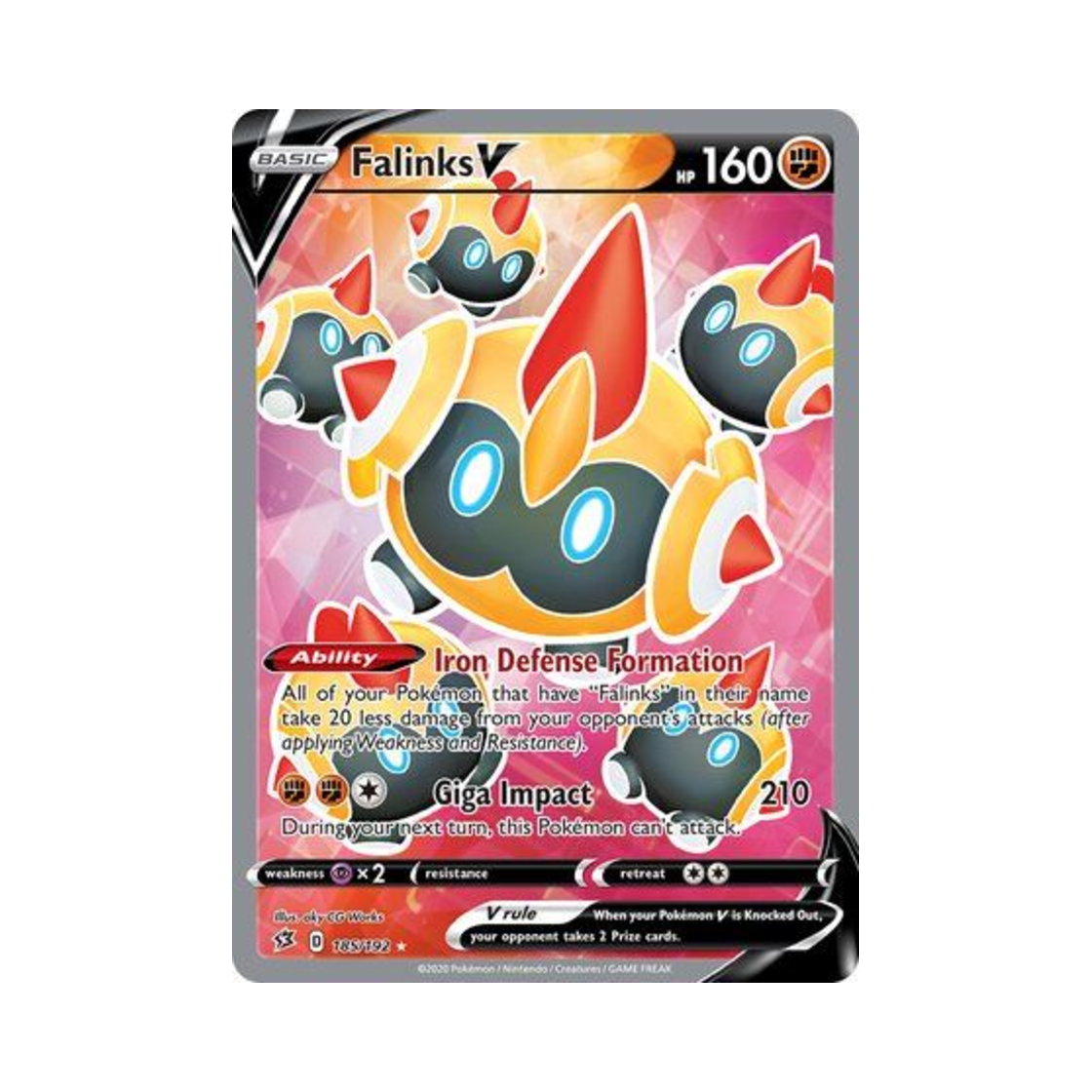 포켓몬 TCG 대여르 V RU 레벌 크래시 (영문판)(Pokemon TCG Falinks V RU Rebel Clash (English Ver.))
