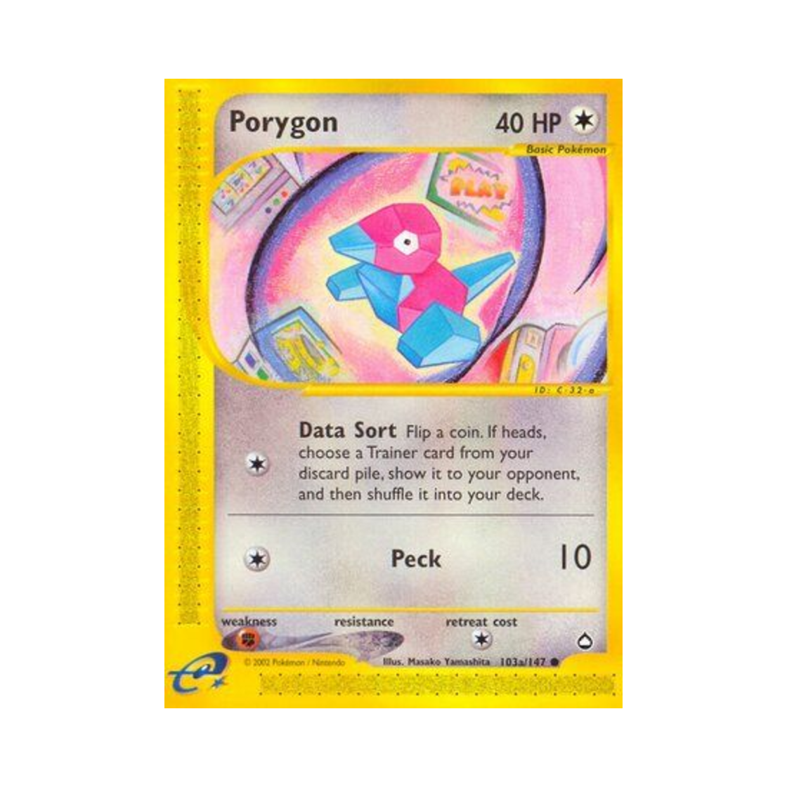 포켓몬 TCG 폴리곤 C 아쿠아폴리스 (영문판)(Pokemon TCG Porygon C Aquapolis (English Ver.))
