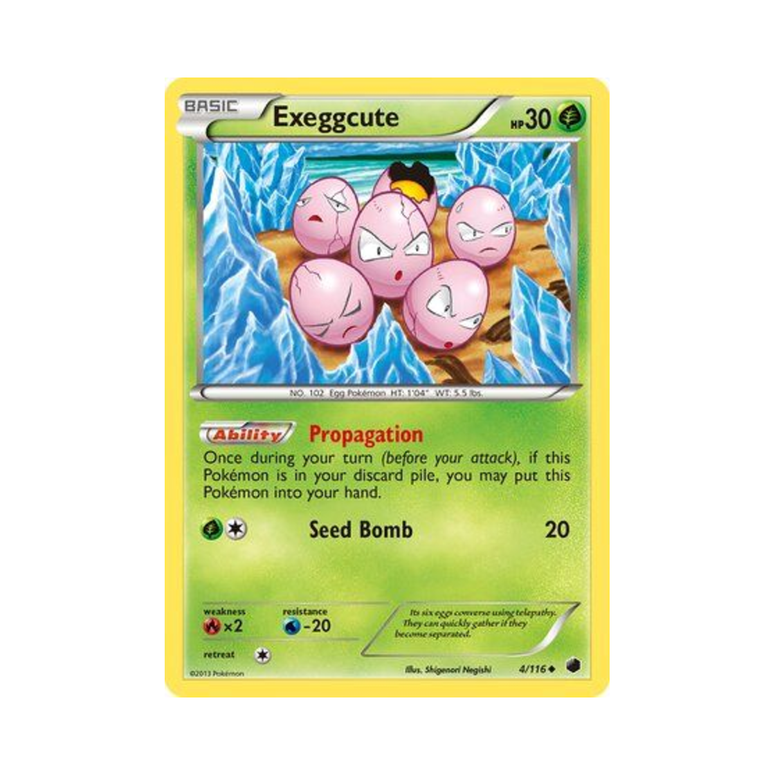 포켓몬 TCG 아라리 U 플라스마 프리즈 (영문판)(Pokemon TCG Exeggcute U Plasma Freeze (English Ver.)) - 1