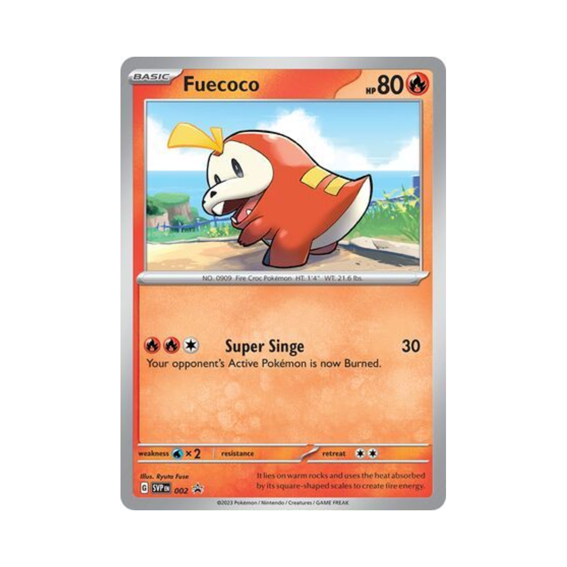 포켓몬 TCG 뜨아거 P 스칼렛 & 바이올렛 프로모 카드 (영문판)(Pokemon TCG Fuecoco P Scarlet & Violet Promos (English Ver.))