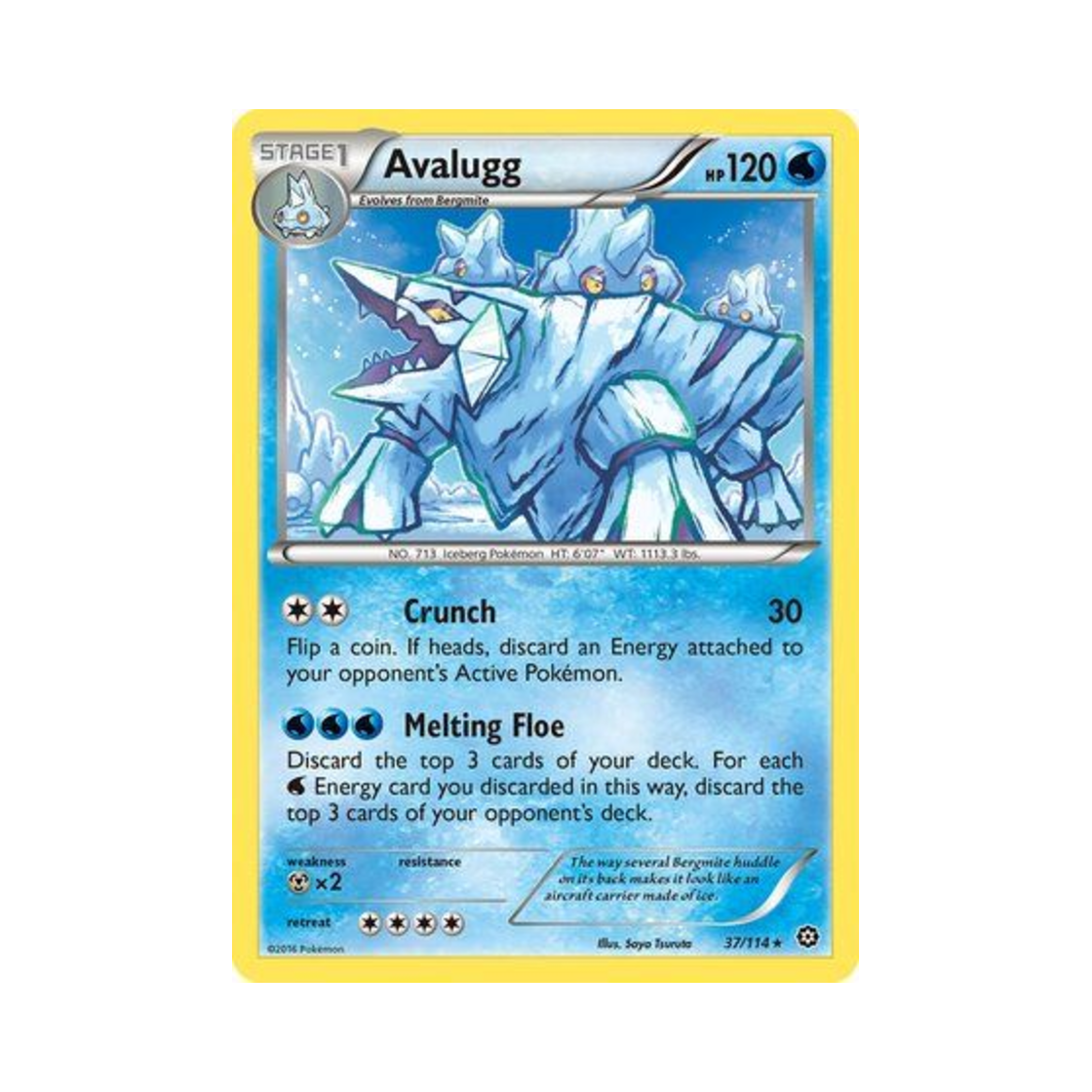 포켓몬 TCG 크레베이스 R 스팀 시즈 (영문판)(Pokemon TCG Avalugg R Steam Siege (English Ver.)) - 1