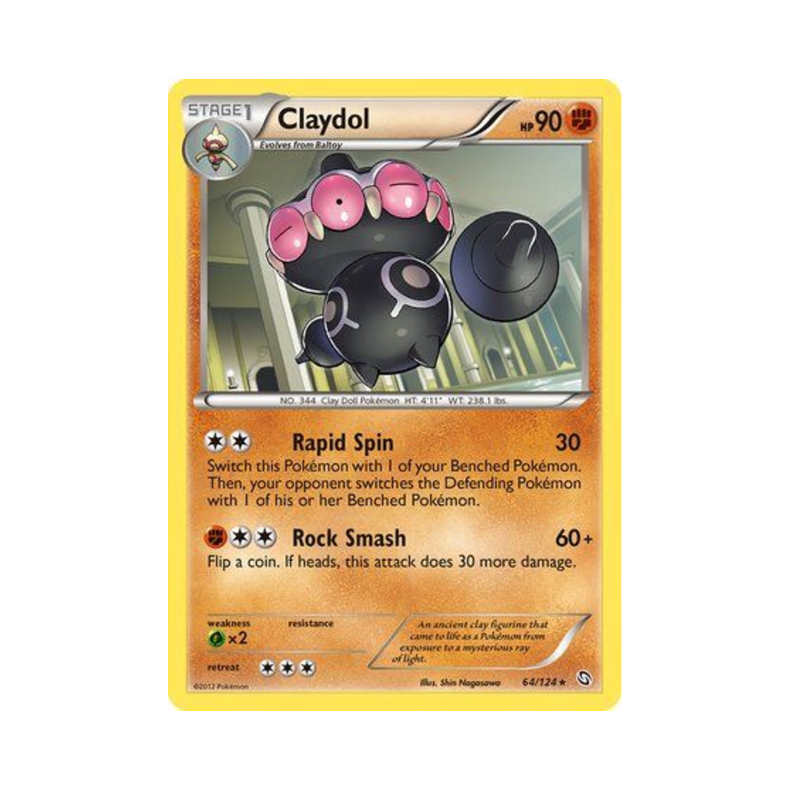 포켓몬 TCG 점토도리 R 드래곤즈 엑잘티드 (영문판)(Pokemon TCG Claydol R Dragons Exalted (English Ver.)) - 1