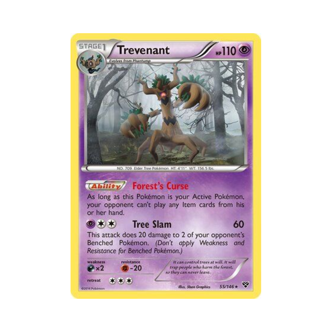 포켓몬 TCG 대로트 RH XY (영문판)(Pokemon TCG Trevenant RH XY (English Ver.))