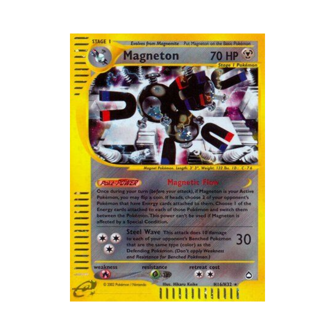 포켓몬 TCG 레어코일 RH 아쿠아폴리스 (영문판)(Pokemon TCG Magneton RH Aquapolis (English Ver.))