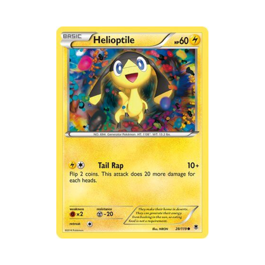 포켓몬 TCG 목도리키텔 C 팬텀 포스 (영문판)(Pokemon TCG Helioptile C Phantom Forces (English Ver.))