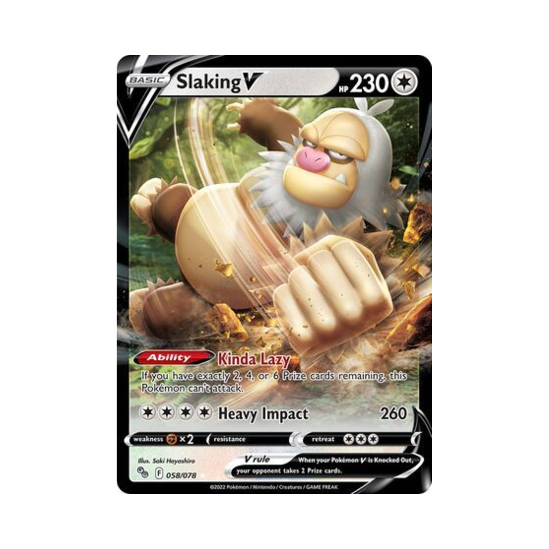 포켓몬 TCG 게을킹 V HRV 포켓몬 고 (영문판)(Pokemon TCG Slaking V HRV Pokemon GO (English Ver.)) - 1