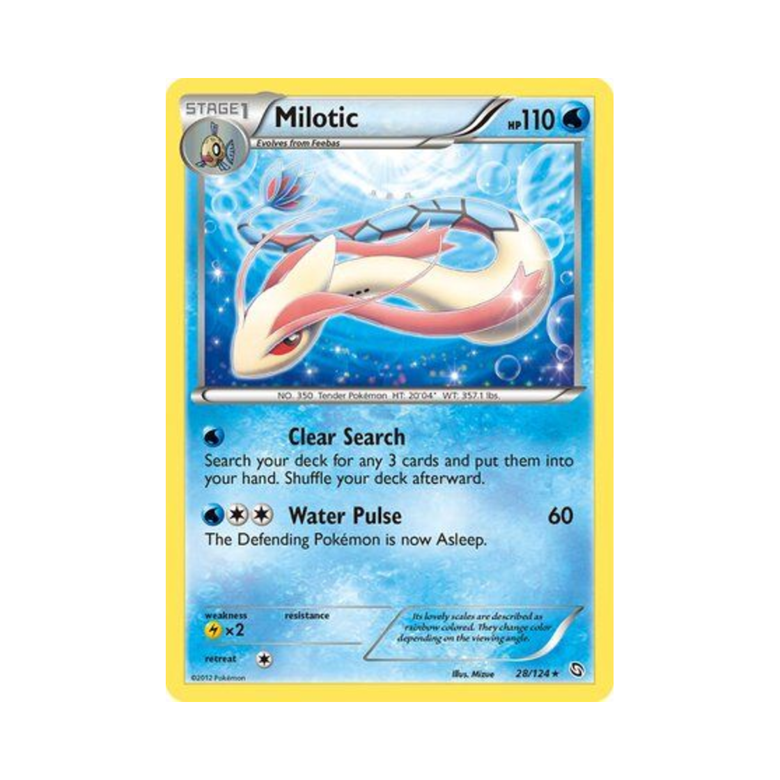 포켓몬 TCG 밀로틱 RH 드래곤즈 엑잘티드 (영문판)(Pokemon TCG Milotic RH Dragons Exalted (English Ver.))
