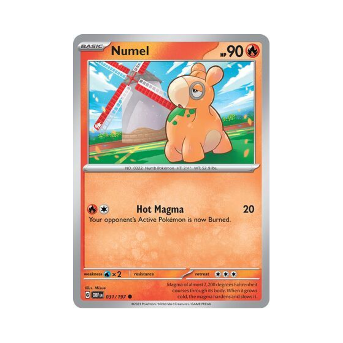 포켓몬 TCG 둔타 C 옵시디언 플레임즈 (영문판)(Pokemon TCG Numel C Obsidian Flames (English Ver.)) - 1
