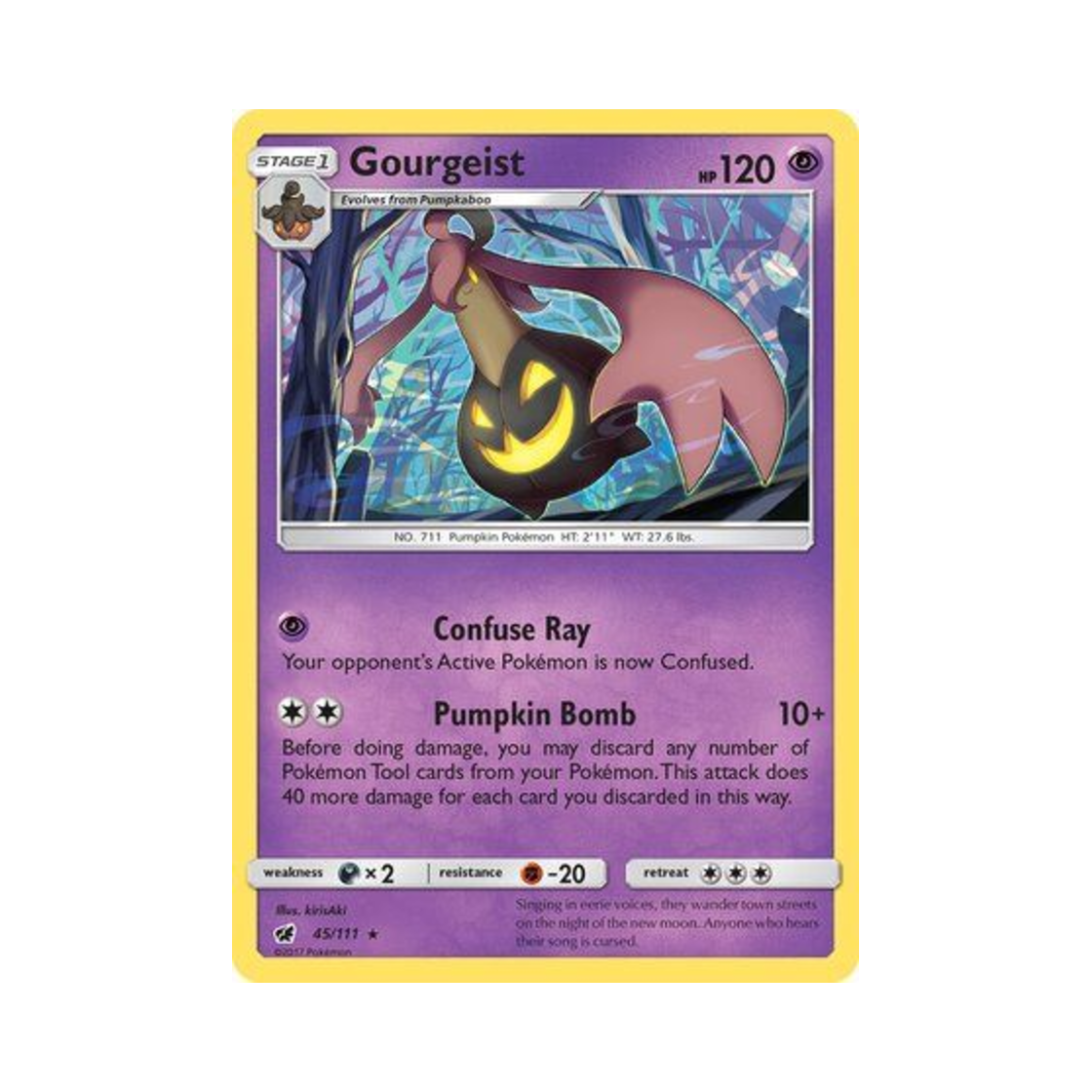 포켓몬 TCG 펌킨인 R 크림슨 인베이전 (영문판)(Pokemon TCG Gourgeist R Crimson Invasion (English Ver.)) - 1