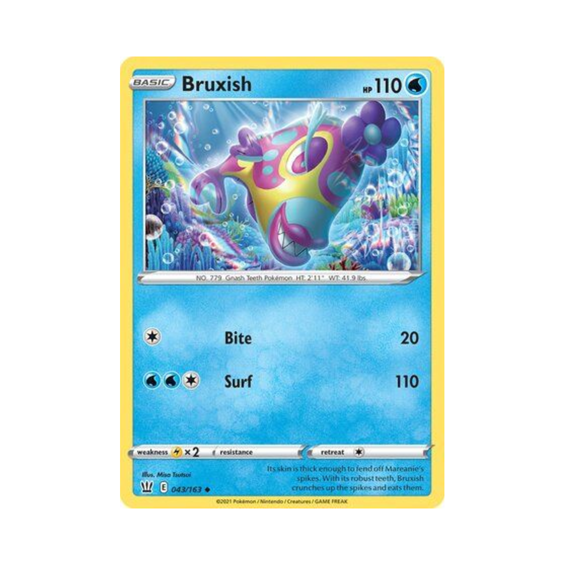 포켓몬 TCG 치갈기 U 배틀 스타일즈 (영문판)(Pokemon TCG Bruxish U Battle Styles (English Ver.)) - 1