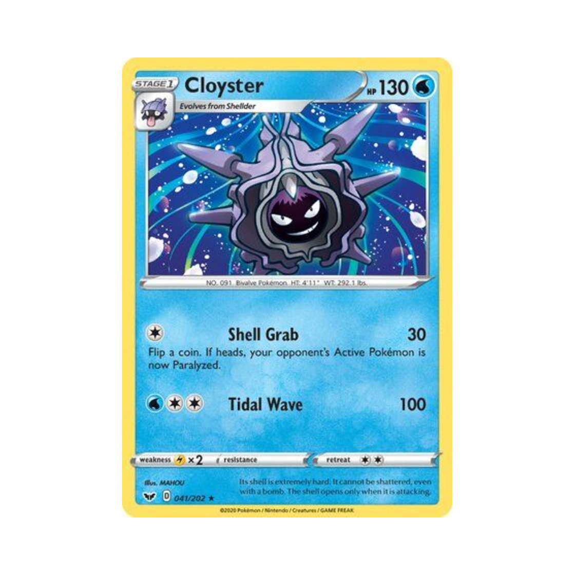 포켓몬 TCG 파르셀 R 소드 & 실드 (영문판)(Pokemon TCG Cloyster R Sword & Shield (English Ver.)) - 1