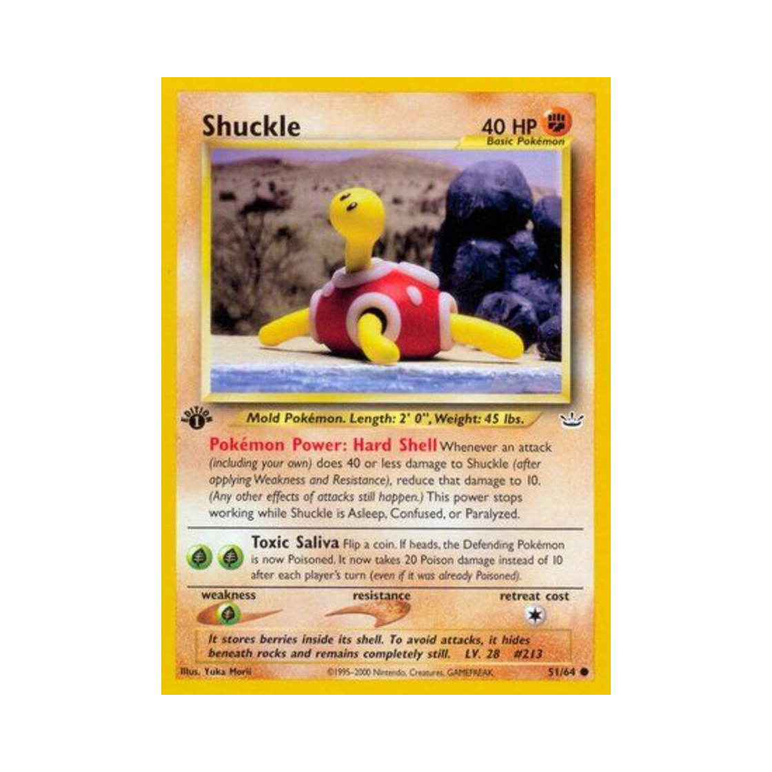 포켓몬 TCG 단단지 C 네오 레버레이션 (영문판)(Pokemon TCG Shuckle C Neo Revelation (English Ver.)) - 1
