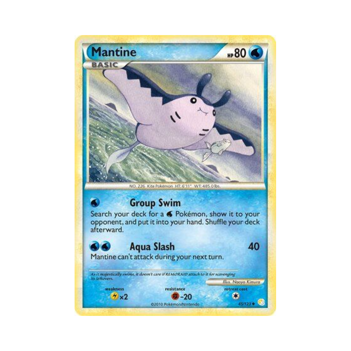 포켓몬 TCG 만타인 U 하트골드 & 소울실버 (영문판)(Pokemon TCG Mantine U HeartGold & SoulSilver (English Ver.)) - 1