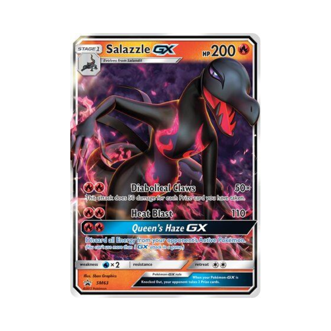포켓몬 TCG 염뉴트 GX P 썬 & 문 프로모카드 (영문판)(Pokemon TCG Salazzle GX P Sun & Moon Promos (English Ver.)) - 1