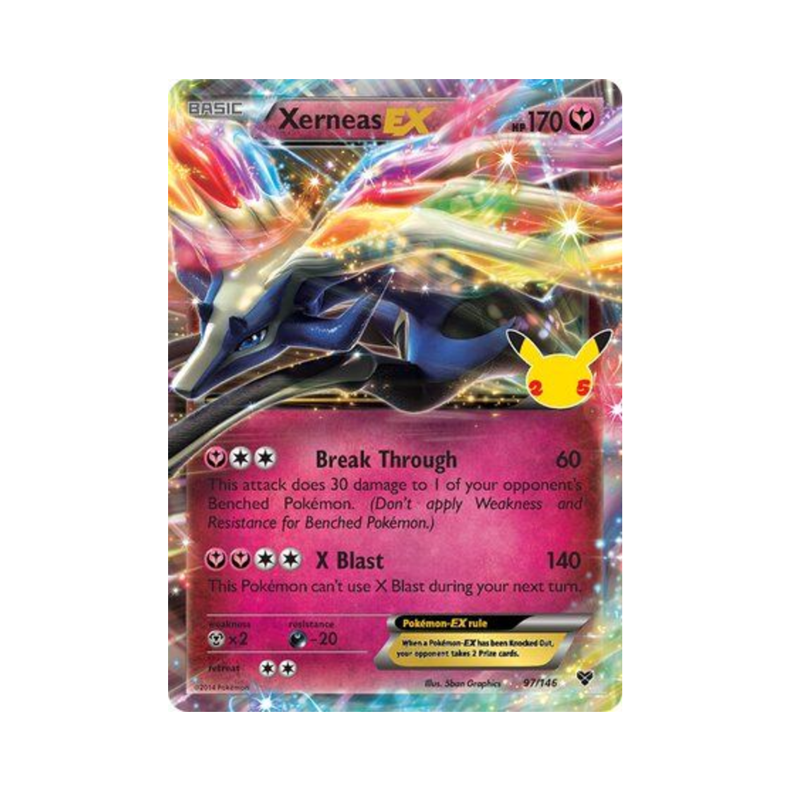 포켓몬 TCG 제르네아스 EX RH 셀레브레이션즈 (영문판)(Pokemon TCG Xerneas EX RH Celebrations (English Ver.)) - 1