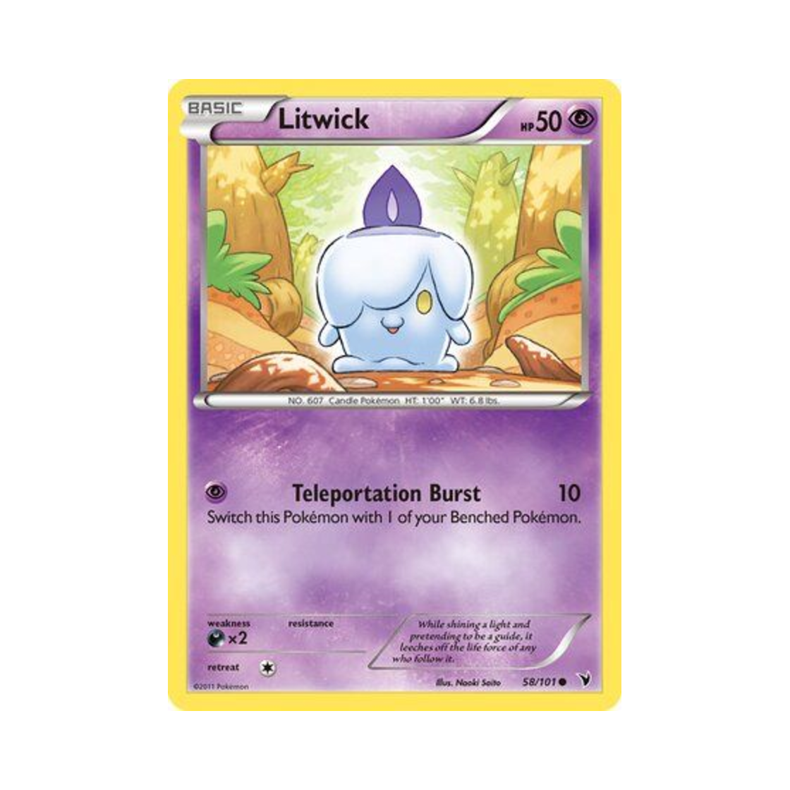 포켓몬 TCG 불켜미 C 노블 빅토리스 (영문판)(Pokemon TCG Litwick C Noble Victories (English Ver.)) - 1