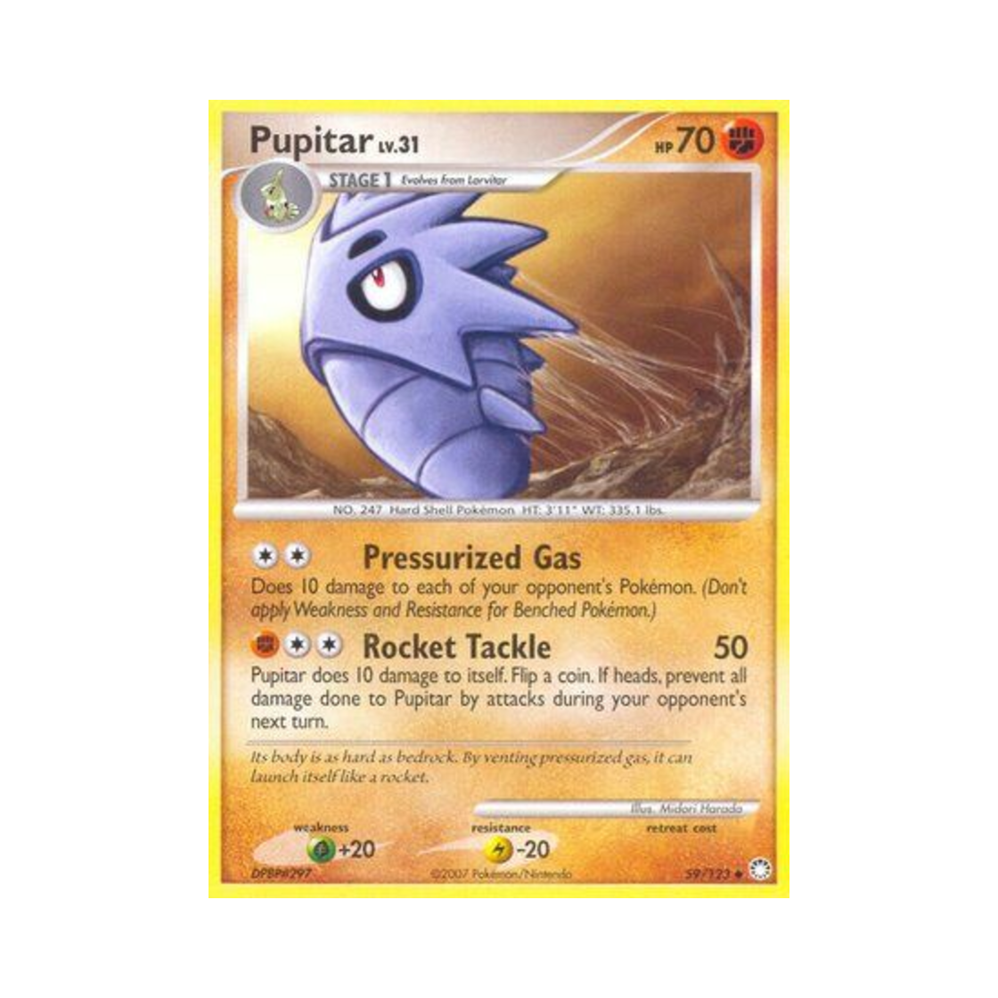 포켓몬 TCG 데기라스 U 미스터리어스 트레져스 (영문판)(Pokemon TCG Pupitar U Mysterious Treasures (English Ver.))