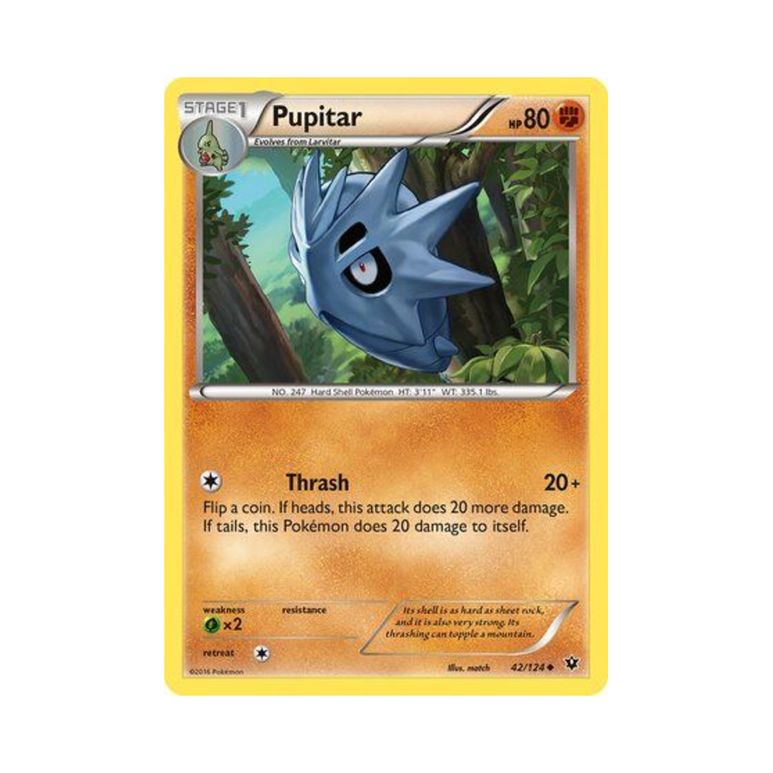 포켓몬 TCG 데기라스 U 페이츠 컬라이드 (영문판)(Pokemon TCG Pupitar U Fates Collide (English Ver.))