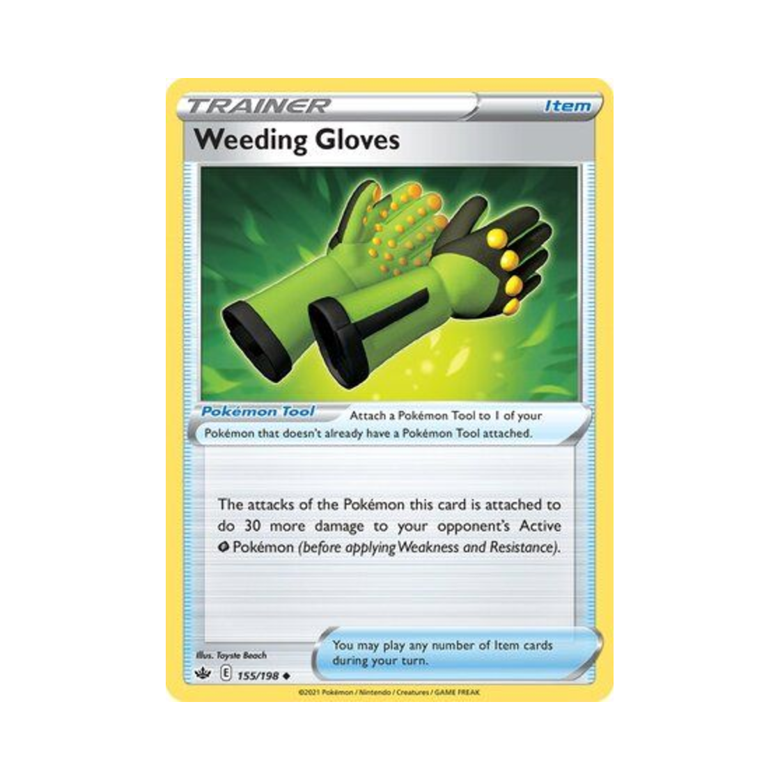 포켓몬 TCG 제초글러브 U 칠링 레인 (영문판)(Pokemon TCG Weeding Gloves U Chilling Reign (English Ver.)) - 1