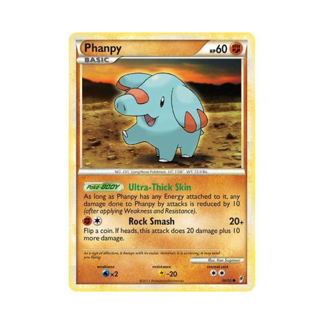 포켓몬 TCG 코코리 C 콜 오브 레전즈 (영문판)(Pokemon TCG Phanpy C Call of Legends (English Ver.)) - 1