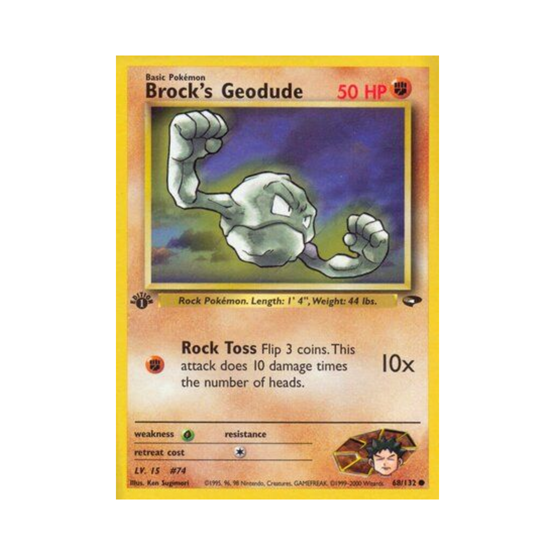 포켓몬 TCG 웅의 꼬마돌 C 짐 첼린지 (영문판)(Pokemon TCG Brock's Geodude C Gym Challenge (English Ver.)) - 1