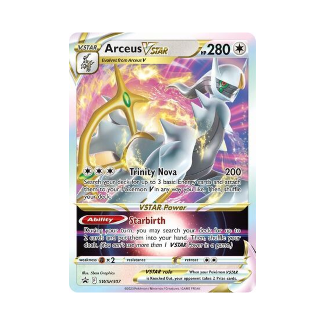 포켓몬 TCG 아르세우스 VSTAR P 소드 & 실드 프로모카드 (영문판)(Pokemon TCG Arceus VSTAR P Sword & Shield Promos (English Ver.))