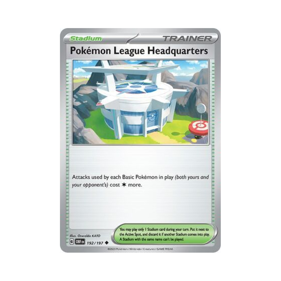 포켓몬 TCG 포켓몬리그본부 U 옵시디언 플레임즈 (영문판)(Pokemon TCG Pokemon League Headquarters U Obsidian Flames (English Ver.)) - 1