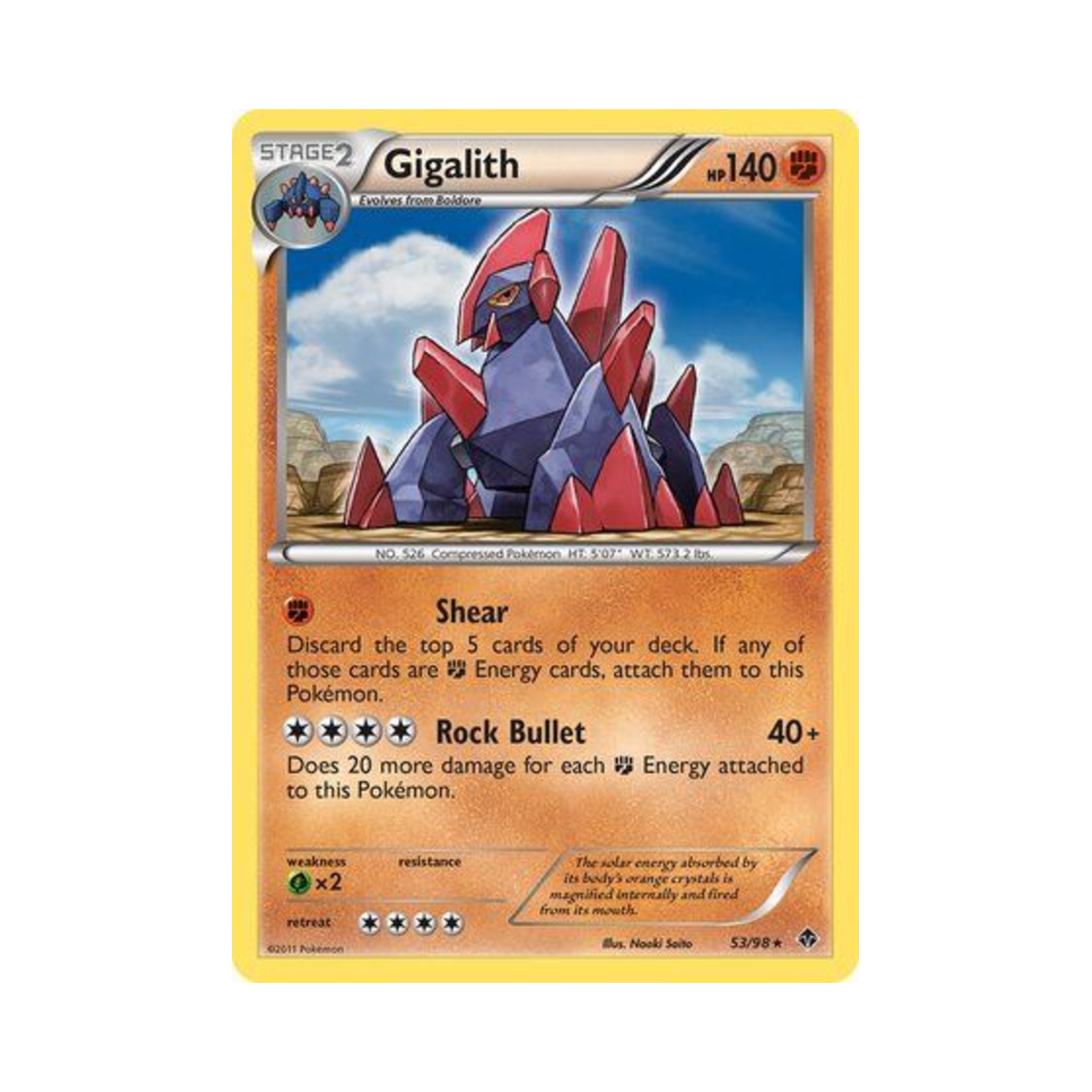 포켓몬 TCG 기가이어스 R 이머징 파워스 (영문판)(Pokemon TCG Gigalith R Emerging Powers (English Ver.)) - 1