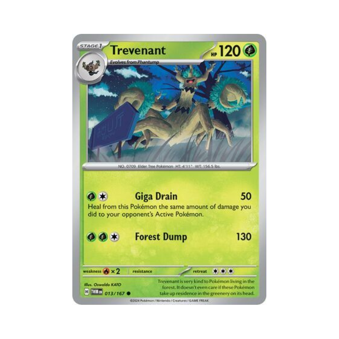 포켓몬 TCG 대로트 C 트와일라잇 마스커레이드 (영문판)(Pokemon TCG Trevenant C Twilight Masquerade (English Ver.)) - 1
