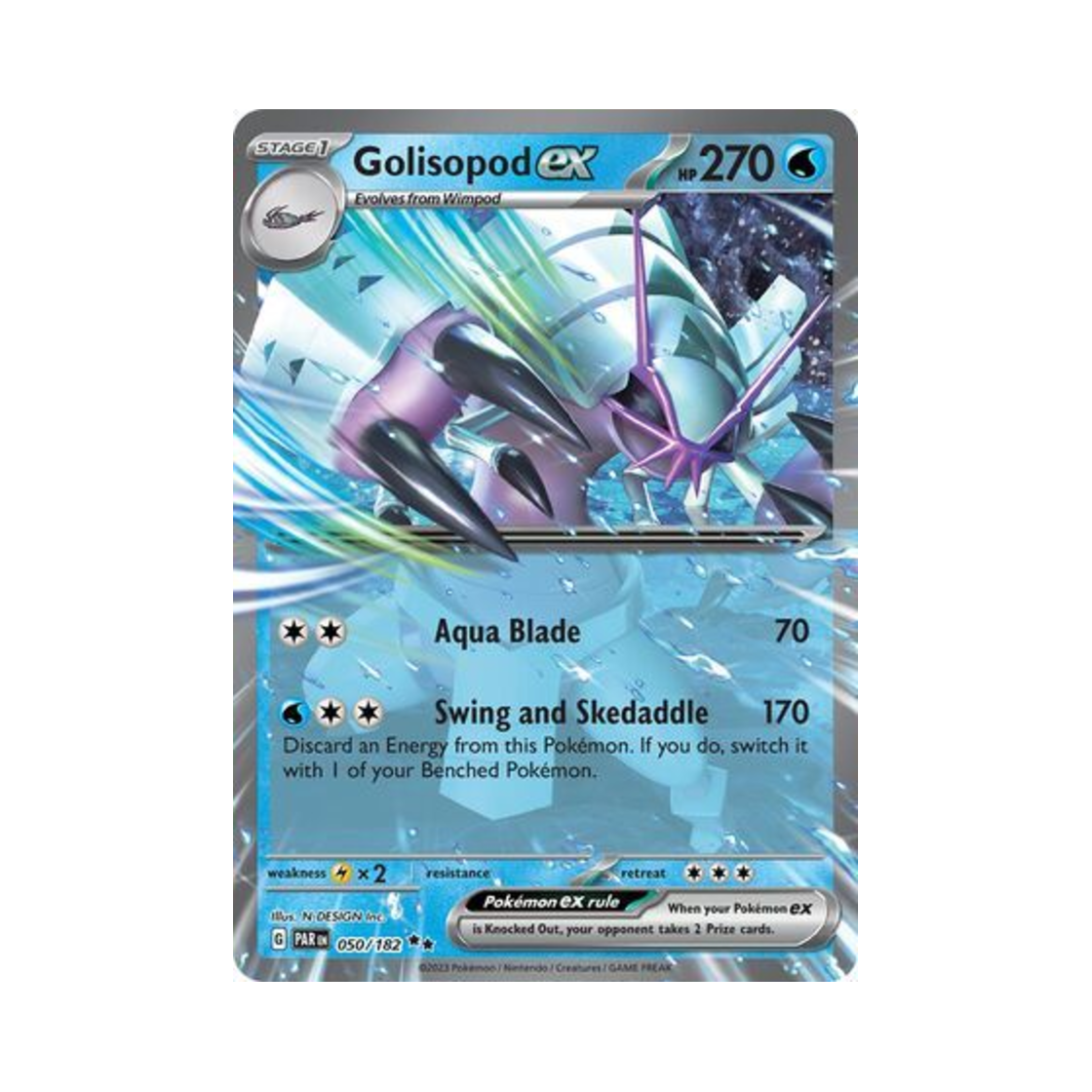 포켓몬 TCG 갑주무사 ex DR 파라독스 리프트 (영문판)(Pokemon TCG Golisopod ex DR Paradox Rift (English Ver.)) - 1