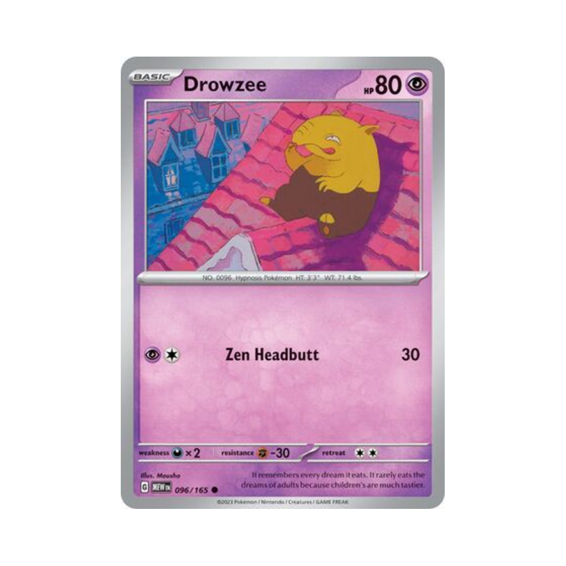 포켓몬 TCG 슬리프 C 스칼렛 & 바이올렛 151 (영문판)(Pokemon TCG Drowzee C Scarlet & Violet 151 (English Ver.)) - 1